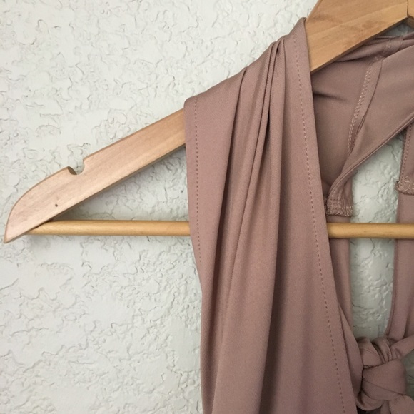 Revolve Nude Bodycon Mini Dress - Picture 4 of 6